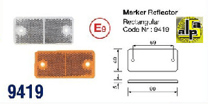 MARKER REFLEKTÖR AKRİLİK VİDALI - SERTPLAS-9419UAK