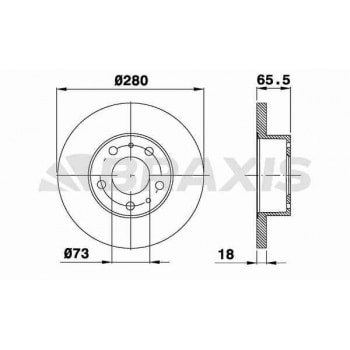 ON FREN DISK AYNASI DUCATO BOXER JUMPER 14Q (15 JANT) 94>02 HAVA SOGUTMASIZ - BRAXIS AE0134