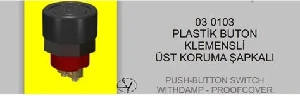 Unıversal Plastik Buton-Marin Tip (kapşonlu Kirmizi) - Eng-030103