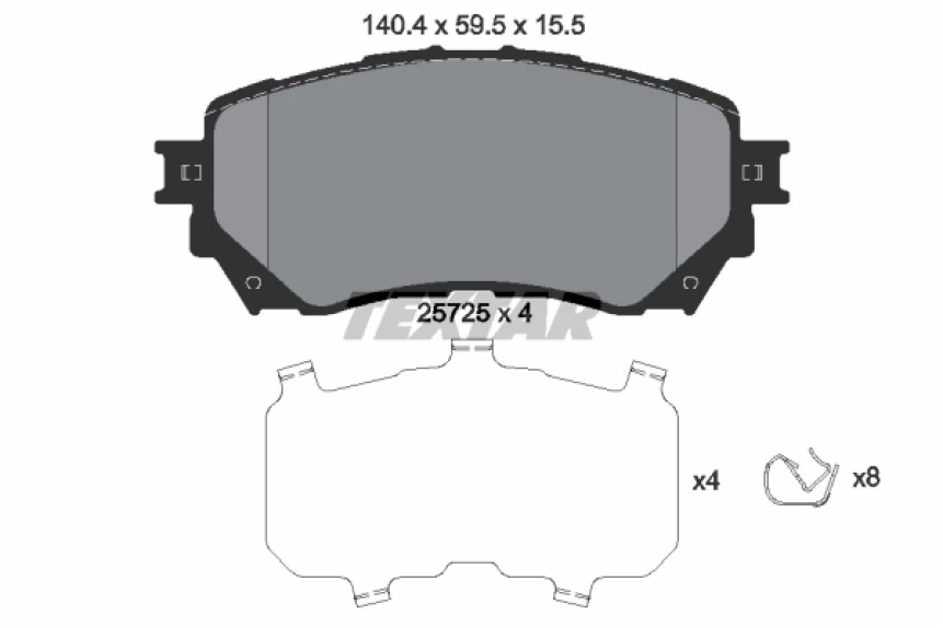 Japon Fren Balatası Ön - Fren Balatası Ön - Tx 2572501