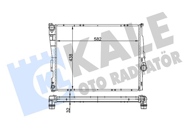 MOTOR SU RADYATORU MAN.SANZ. BMW E46 Z4 E85 M52 M54 M57 - KALE 354400