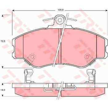 ON FREN BALATASI HYUNDAI H100 MINIBUS 1994-2005 H100 KAMYONET 1993-2003 - TRW GDB3089
