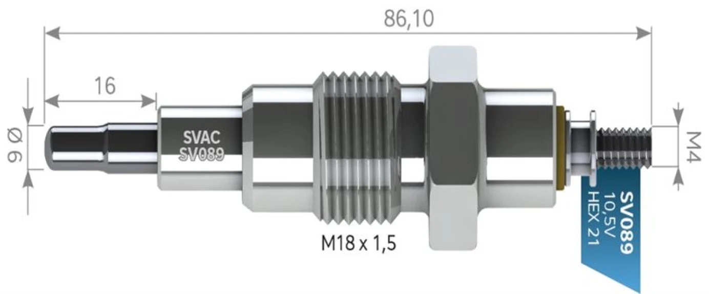 Mercedes Kizdirma Bujısı 10,5v Magırus Mercedes 250200021 Borulu - Svac Sv089