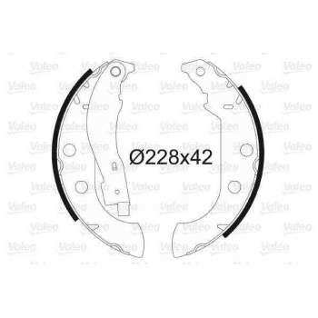 ARKA FREN BALATASI PABUCLU P306 XSARA XSARA II ZX P306 YM 1,9 1,9TD 1,8 8V OLCU: (228×42) ABSSIZ - VALEO 562059