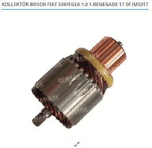 MARŞ KOLLEKTÖRÜ BOSCH FIAT 500/EGEA 1.0 1.RENEGADE 17 DİŞ - REMARK-IM3317