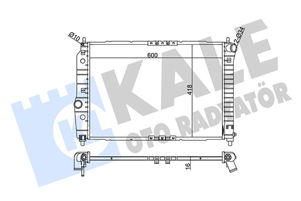 MOTOR SU RADYATORU AVEO KALOS T200 T250 1,4 16V MT 2003> 2008 - KALE 372200