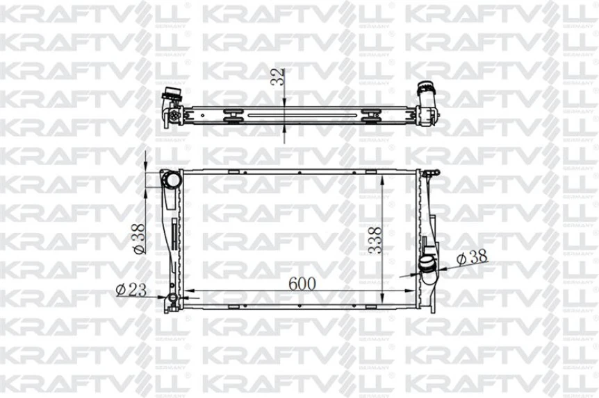 Bmw Motor Su Radyatoru Bmw N47 N57 M57 E81 E82 E87 E88 E90 E92 E93 E84 - Kraftvoll 08040091