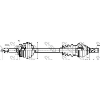 ON AKS KOMPLE SOL (ABS OKUYUCULU) TANIM HY SAGINAW ASTRA F 14NV C14NZ 14SE C14SE X16XEL - GSP 244002