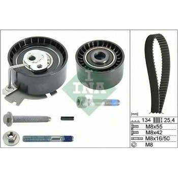 TRIGER EKSANTRIK GERGI SETI 1007 206 207 307 308 PARTNER BERLINGO C2 C3 C4 C5 1.6 Y 98> TU5JP4 PLAST - INA 530037910