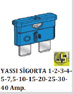 SİGORTA-BIÇAK (x100) 7,5 AMP   KAHVERENGİ - MTA-M0600420