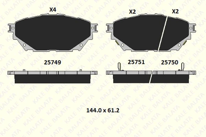 Mitsubıshı Ticarı Fren Balatası On Arka Disk Uzun Sase 8li Mitsubıshı Fuso Canter Fe859 12> Euro5 Tfb75 Tfb85 Temsa Pr - Kale B 25749 195 05 Ans
