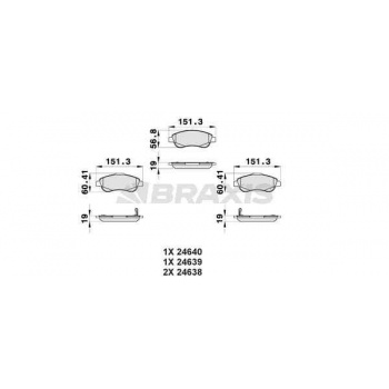 ON FREN BALATASI HONDA CRV 2007-2012 CRV 2012-> - BRAXIS AB0162