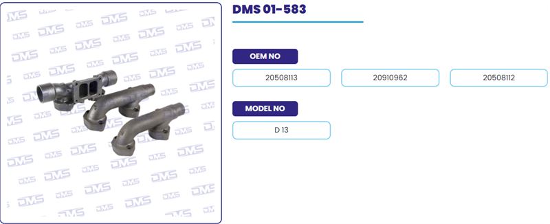 EGZOZ MANIFOLDU TAKIM  VOLVO TRUCK D13 - DEMOSAN 01-583