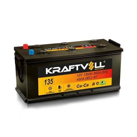 AKU 12V 135 AH D8 (510×190×225) - KRAFTVOLL 18020003
