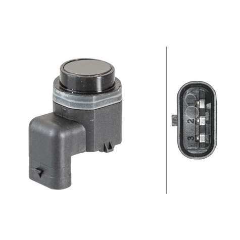 PARK SENSORU GOLF BORA EOS JETTA PASSAT CC SCIROCCO TOURAN SHARAN PHAETON TIGUAN TOUAREG SKODA OCTAV - HELLA 6PX358141-081