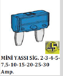 SİGORTA-BIÇAK MİNİ 10 AMP               KIRMIZI - MTA-M0600130