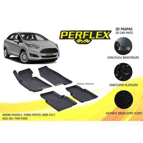 Ford IC Paspas 3d Havuzlu X-Mat Fiesta  09-17 - Perflex Pxm-Fd05