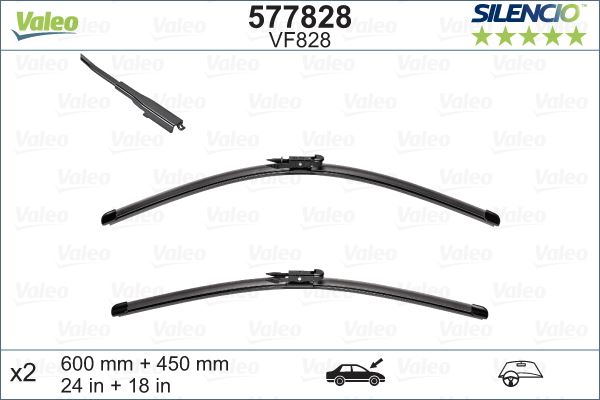 SILECEK SUPURGESI TAKIM BMW X1 E84 AEROTWIN [600 / 450 MM] - VALEO 577828