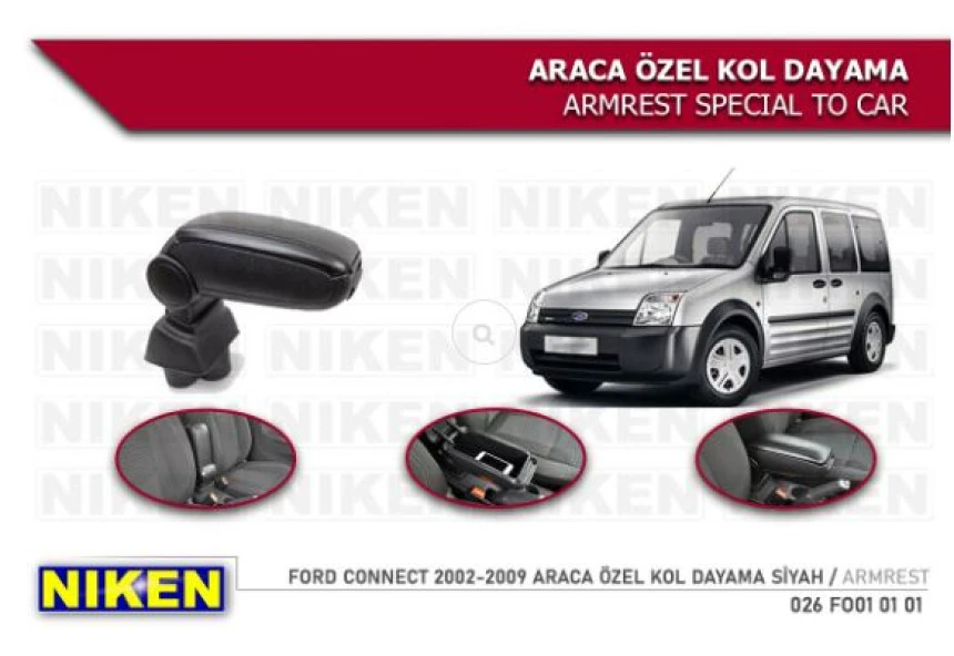 Ford Kol Dayama Ford Connect 02-09 Siyah - Niken 026 Fo01 01 01