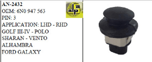 KAPI IŞIK BUTONU>VW GOLF III-IV - POLO    >>6N0947563 - MCAR-AN2432