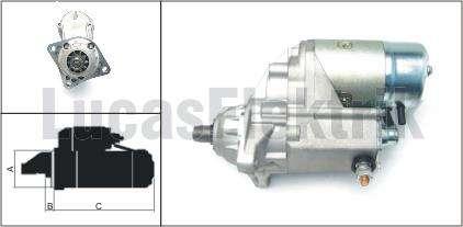 MARS MOTORU 24V / 4,5kW / 10DIS IVECO FORD - LUCAS LES0087