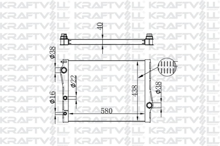 Bmw Motor Su Radyatoru Bmw F15 F16 E70 E71 E72 - Kraftvoll 08040090