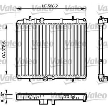 MOTOR SU RADYATORU P407 C5 II C5 III EW10A (2,0 16V) DW10BTED4 (2,0HDI 16V) XSARA II DW10ATED (2,0HD - VALEO 734463