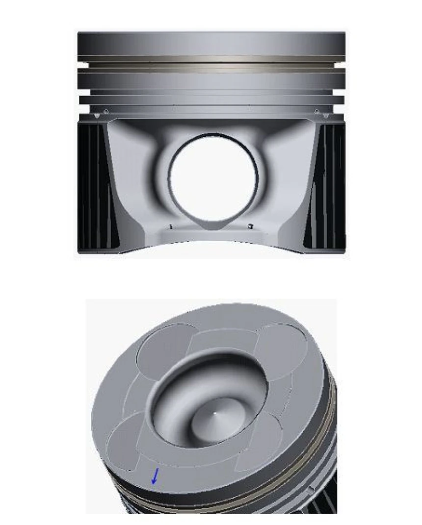 Nissan Ticarı Motor Piston 050 Segmansız Navara 2006-2010 Piston Yanma Hucresi 44.40mm - Goetze 86-71654050