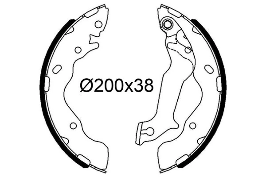 Kia Pabuçlu Fren Balatası Kia Soul I - Valeo 564286