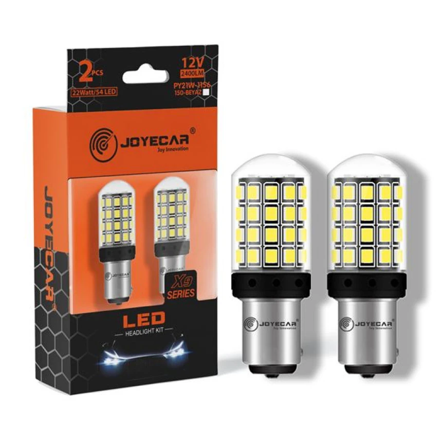 Unıversal Joyecar X9 Serisi 1156 Py21w Bau15s 150° Tek Duy Lamba Beyaz - Joyecar X9py21b