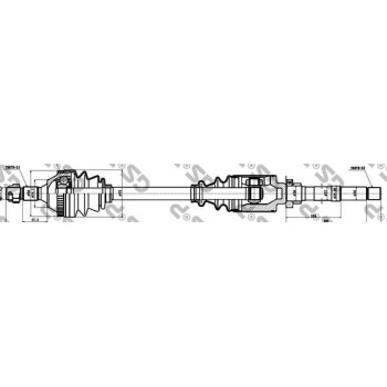 KOMPLE AKS 306-BERLINGO 25X29X22X55X860 - GSP 210188