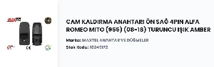 Unıversal Cam Kaldırma Anahtarı Alfa Romeo Mito (955) 08-18 4pin Turuncu (sağ) - Maxtel-18249172