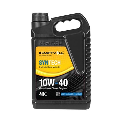 YAG & ANTIFIRIZ MOTOR YAGI BENZIN-DIZEL 10W40 YARI SENTETIK SL/CF 4LT - KRAFTVOLL 17011014