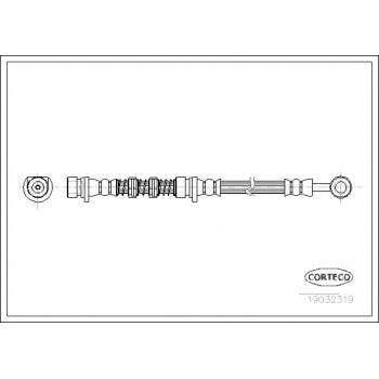 FREN HORTUMU ON 451MM FREELANDER 2.0DI 2.0TD4 98>06 - CORTECO 19032319