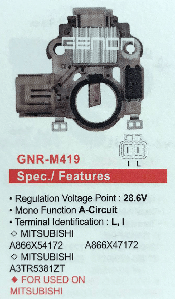 KONJEKTÖR>24V MITSUBISHI(A866X54172-A866X47172-A3TR5381)(L,I) - GENON-GNR-M419