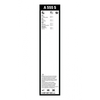 SILECEK SUPURGESI 600 / 400mm AEROTWIN POLO 1.2 / 1.4 06 / 09> - BOSCH 3397007555