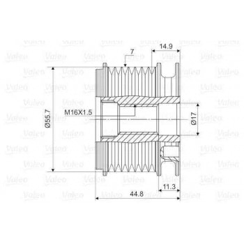 ALTERNATOR KASNAGI W203 0207 CL203 0208 C209 0209 R171 0411 VIANO W639 10 SPRINTER 08 - VALEO 588060