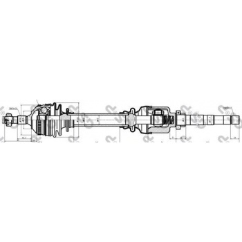 AKS SAG P406 EM (DIS FREZE 25, IC FREZE: 37, BOY: 928MM) DW10ATED (2,0 HDI 8V) XU10J2TE (2,0 16V) XU - GSP 299003