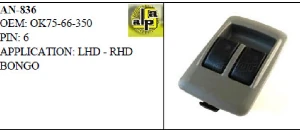 Unıversal Cam Anahtarı>kıa Bongo Sol Çiftli   >>ok75-66-370 - Mcar-An836