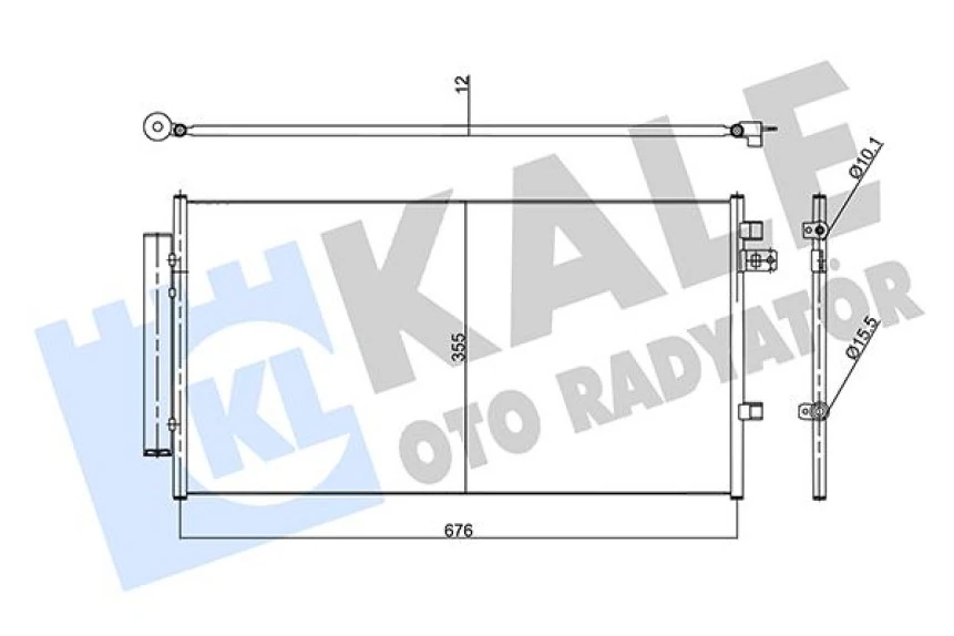 Fiat Klima Radyatörü - Klima Radyatörü - Kal 357960
