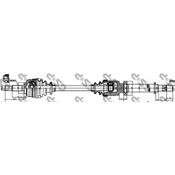 ON AKS SAG CLIO III (HB) 1,2 05> (DIS FREZE:23 IS FREZE:26 UZUNLUK:890) - GSP 250372