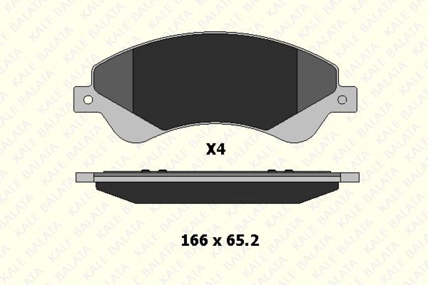 Ford On Fren Balatası Transıt V347 06>14 (onden Ceker) Fisli - Kale B 24485 188 04 Ans