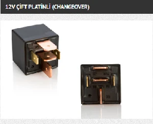 Unıversal Mini Güç Rölesi 12v 80a/60a Çift Platinli (changeover) Su Geçirmez - Elo-730180303