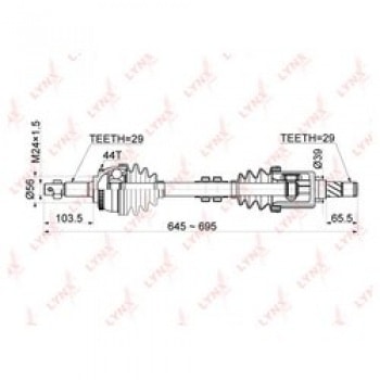 ÖN AKS KOMPLE SOL NISSAN XTRAIL 2,0 2001-2013 T30 OTOMATIK VITES QR20DE 103KW - GSP 241522