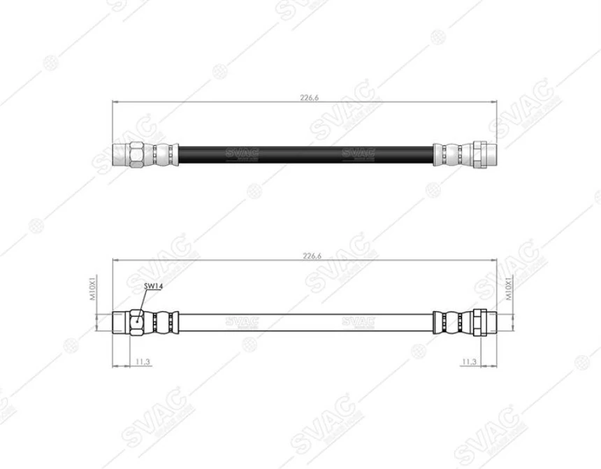 Bmw Fren Hortumu Arka Bmw E36 E46 - Svac 40-0120