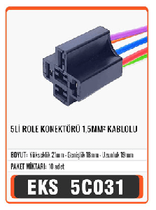 ROLE BAĞLANTI AYAĞI-5 KABLOLU 1,5MM - EKS-5C031