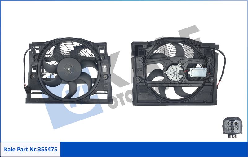 KOMPLE FAN MOTORU DAVLUMBAZ BMW E46 98> - KALE 355475