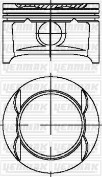 Opel Motor Piston+segman Komple Std (73,40mm) Astra G – Astra H Corsa C – Corsa D – Meriva A – Tigra B - Yenmak 31-04214-000