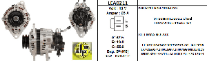 ALTERNATÖR> 12V 65A L300/L200 ÇİFT KASNAK - LUCAS-LEA0211