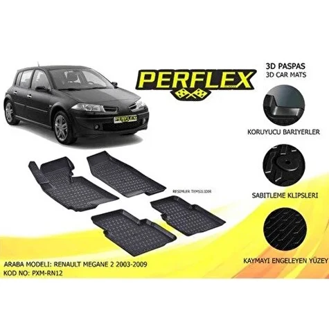Renault Paspas 3d Havuzlu X-Mat Megane 2 2003-2009 - Perflex Pxm-Rn12
